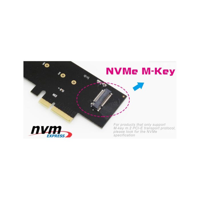 M.2 (M-Key) (NVMe) to PCIE 3.0 Converter