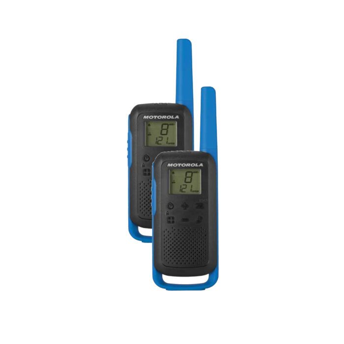 Motorola Talkabout T62 twin-pack + charger blue