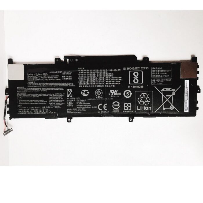 Notebook Battery for Asus Zenbook 13 UX331UA UX331UN UX331FN U3100FN C41N1715 15.2V 3000mAh