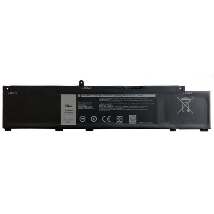 Notebook Battery for Dell G3 15 3500 G5 15 5500 5505 5590 G7 7590 72WG MV07R 15.2V 68Wh 4 Cells