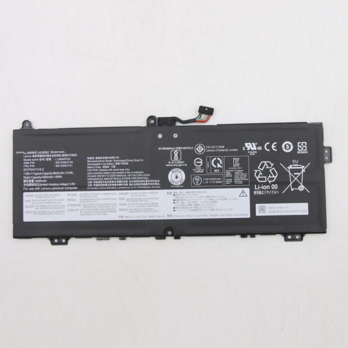 Notebook Battery for Lenovo Ideapad Flex 5 CB-13IML05 L19M4PG2 7.7V 7140mAH 51Wh 4 Cell