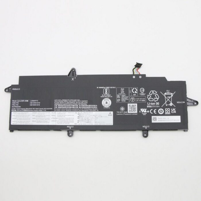 Notebook Battery for Lenovo ThinkPad X13 Gen 2 X13 Gen 3 L20M4P73 14.8V 3400mAh 54.7Wh 4Cell