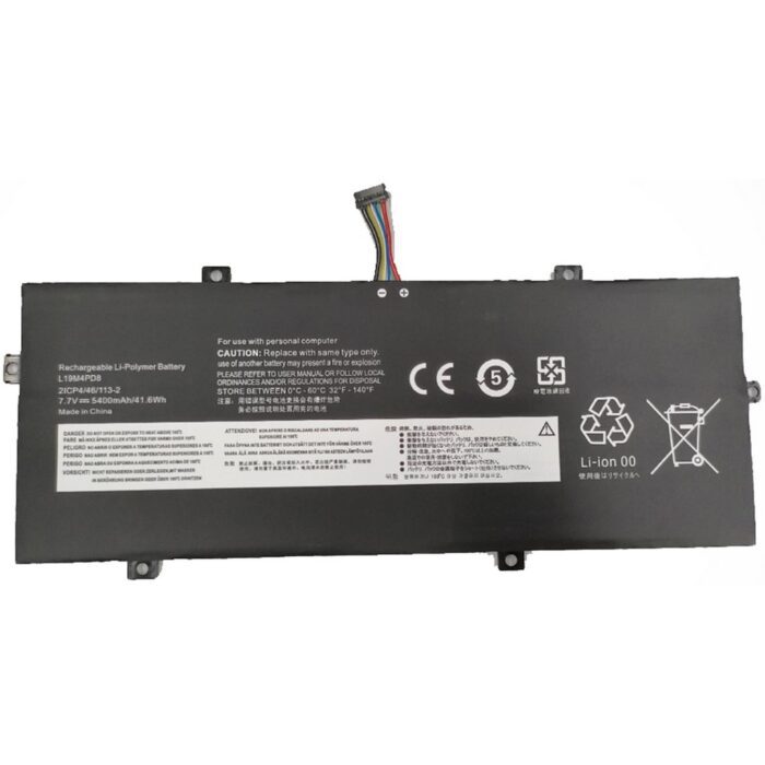 Notebook Battery for Lenovo Yoga Duet 7-13IML05 L19C4PD8 4cell 7.7V 5400mAh