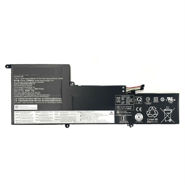 Notebook Battery for Lenovo Yoga Slim 7 14ARE05 14ITL05 L19M4PF4 15.4V 3400mAh 4 Cells