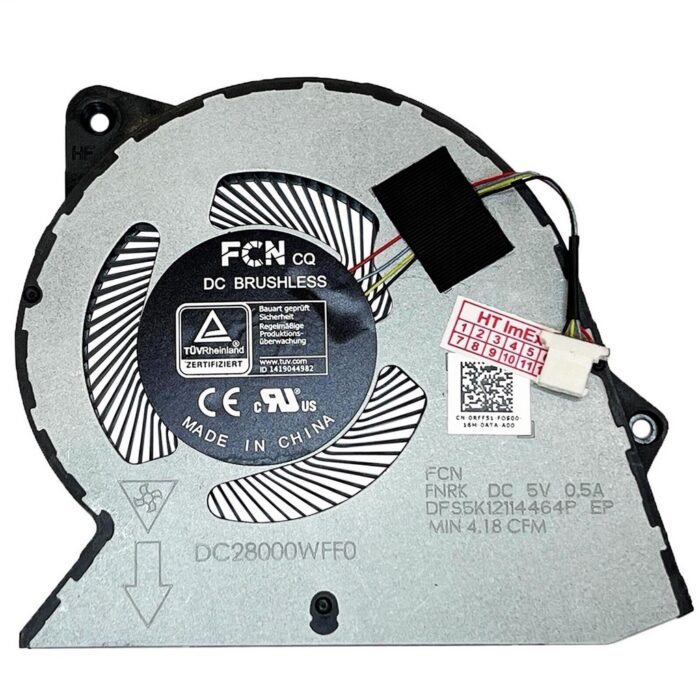 Notebook CPU Fan for Dell Inspiron 15 3511 Vostro 3510 3525 Series