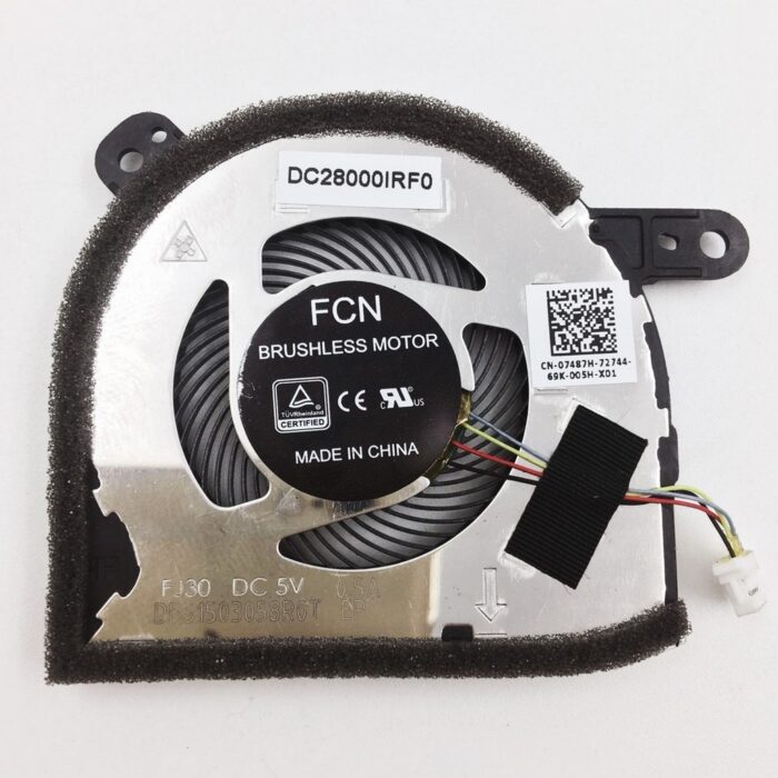 Notebook CPU Fan for Dell Latitude 5290 5285 5280 2-in-1 Series