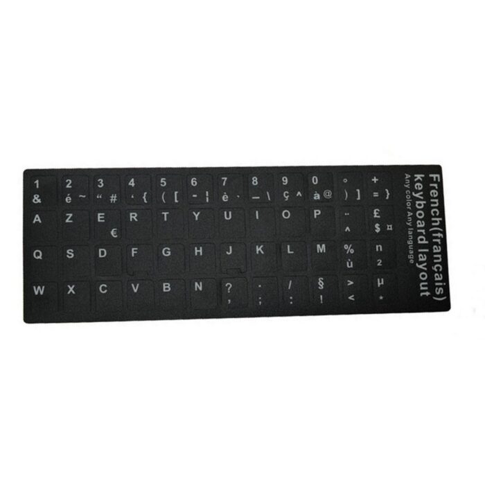 Notebook Keyboard Stickers FR Black-White