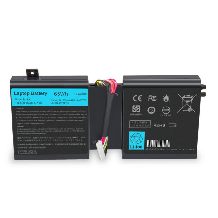 Notebook battery for Dell 17 17X M17X R5 18 18X M18X 14.8V 86Wh 02F8K3