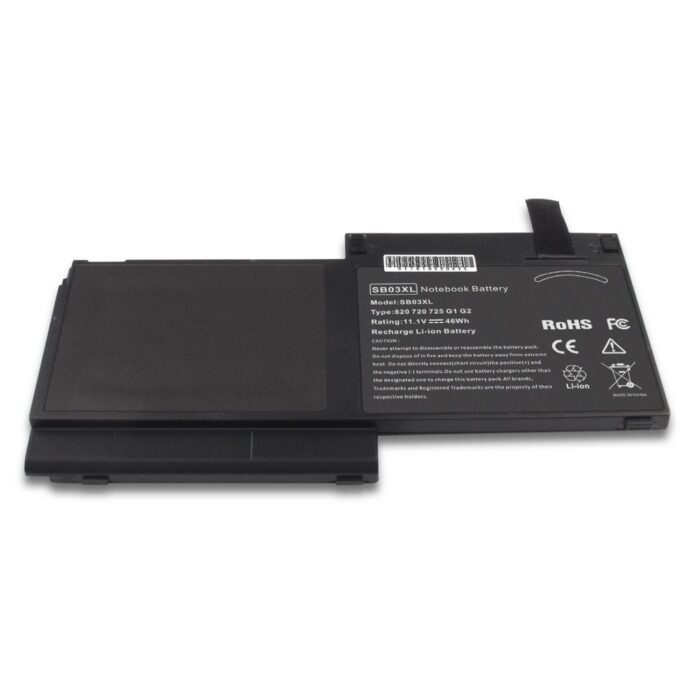 Notebook battery for HP EliteBook 720 725 820 G1 G2 series SB03XL 11.25V 46Wh