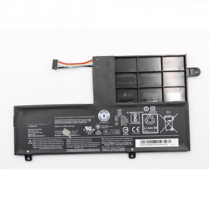 Notebook battery for Lenovo Ideapad Yoga 510-14IKB 510-15 5B10K84639 L15C2PB1 7.6V 35Wh 2cell