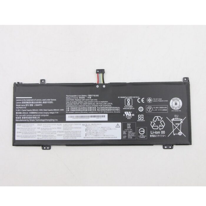 Notebook battery for Lenovo ThinkBook 13s-IWL 14s-IWL 15.2V 2900mAh 4cell L18M4PF0