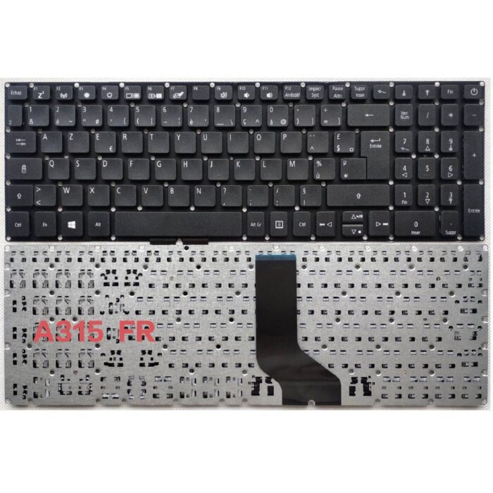 Notebook keyboard for Acer Aspire 3 A315 AZERTY Assemble