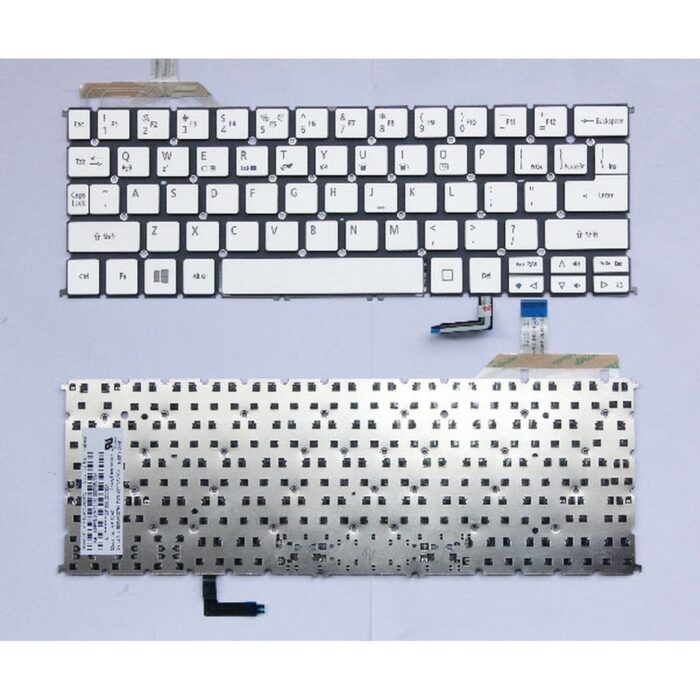 Notebook keyboard for  Acer Aspire S7-191 with backlit silver