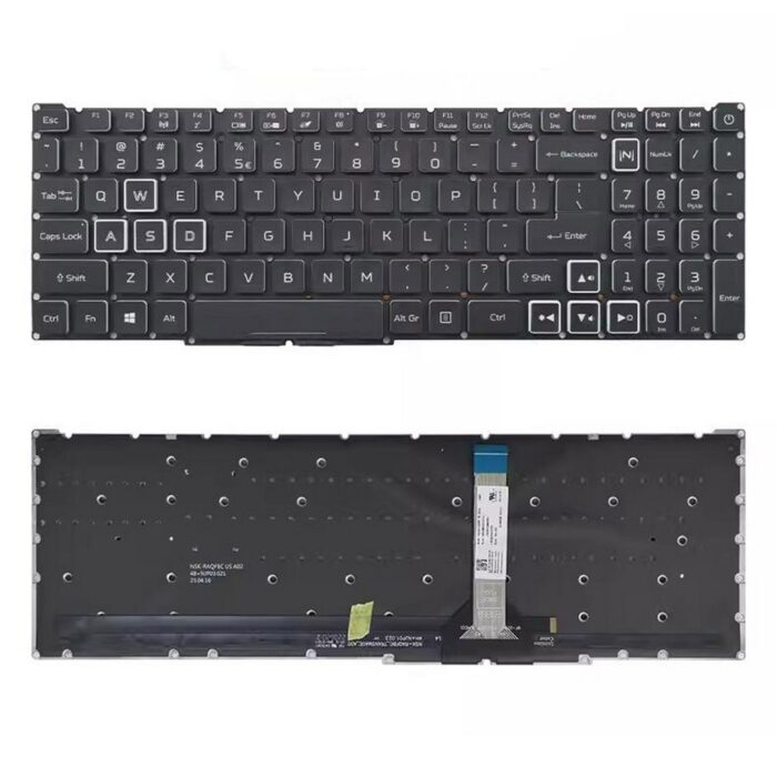 Notebook keyboard for Acer Nitro AN515-56 AN515-57 with full colour backlit