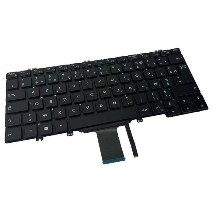 Notebook keyboard for Dell Latitude 7300 5300 2-in-1 with backlit AZERTY Assemble