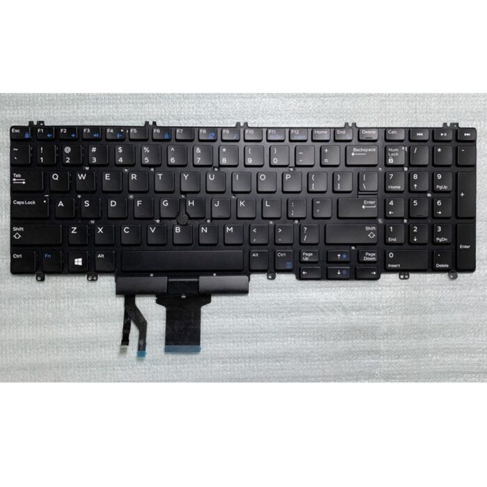 Notebook keyboard for Dell Precision 7530 7540 7730 with backlit Assemble