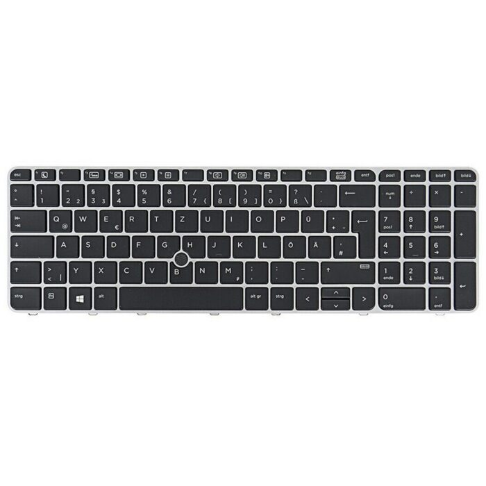 Notebook keyboard for HP EliteBook 850 G3 850 G4 ZBook 15u G3 G4 with pointer frame backlit German Assemble