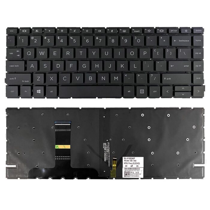 Notebook keyboard for HP Probook 440 G8 445 G8 with backlit