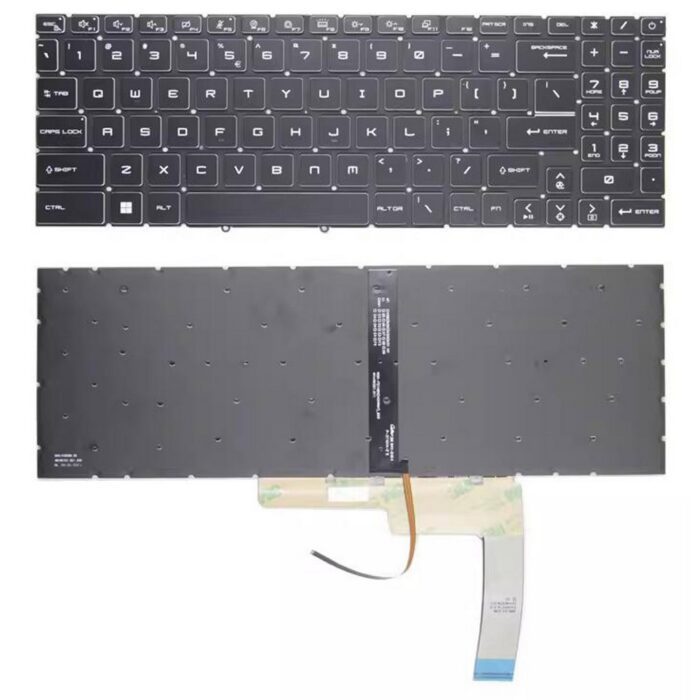 Notebook keyboard for MSI Pulse GL66 GL76 with backlit white