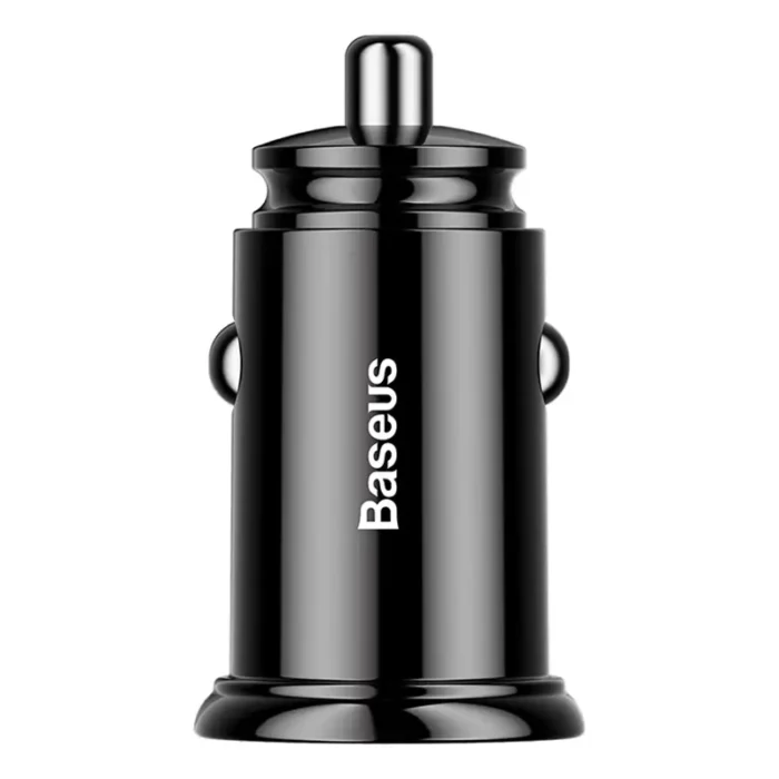 Baseus Circular 2xUSB QC3.0 5A 30W car charger (black)