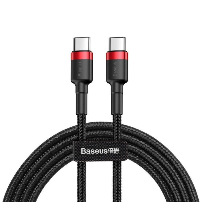 USB-C PD Baseus Cable Cafule PD 2.0 QC 3.0 60W 1m (black and red)