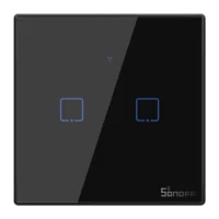 Touch light switch WiFi + RF 433 Sonoff T3 EU TX (2-channel)
