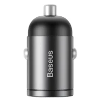 Mini ładowarka samochodowa Baseus Tiny Star USB-C, QC 4.0+, PD, 30W (szara)