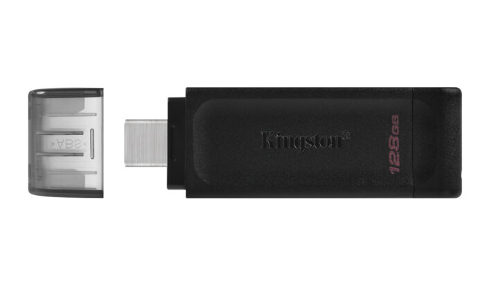 Kingston pendrive 128GB USB-C DT70 black