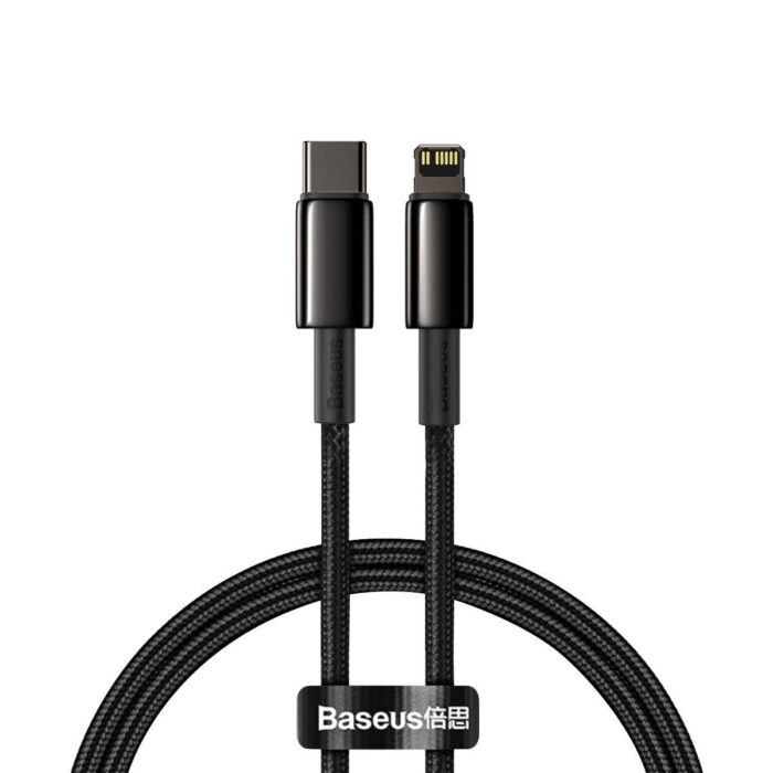 Baseus Tungsten Gold Cable Type-C to iP PD 20W 1m (black)