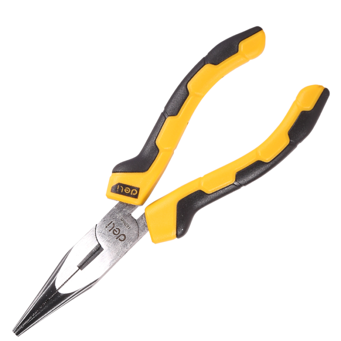 Long Nose Pliers 6" Deli Tools EDL2106 (yellow)