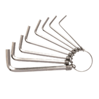 Hex Key Sets 1.5-6mm Deli Tools EDL3080 (silver)