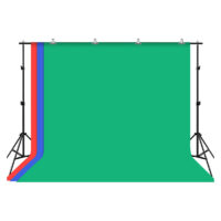 Photo studio background support Puluz 2x3m + Backdrops 3 pcs PKT5205