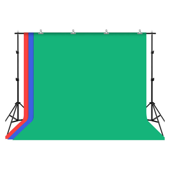 Photo studio background support Puluz 2x3m + Backdrops 3 pcs PKT5205