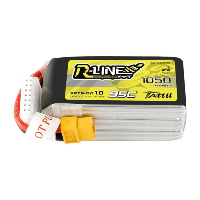 Battery Tattu R-Line 1050mAh 22.2V 95C 6S1P XT60