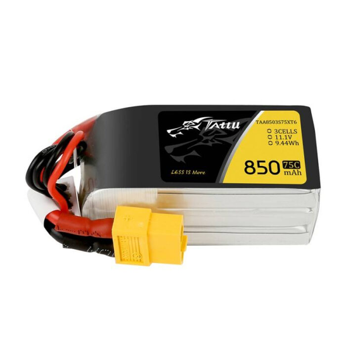 Battery  Tattu 850mAh 11.1V 75C 3S1P Konektor XT60