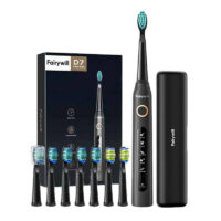 Sonic toothbrush with head set and case FairyWill FW-507 Plus (Black)