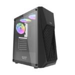 Darkflash DK150 computer case (black) + 3 fans