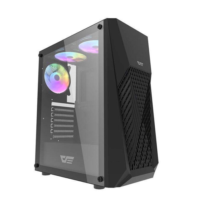 Darkflash DK150 computer case (black) + 3 fans