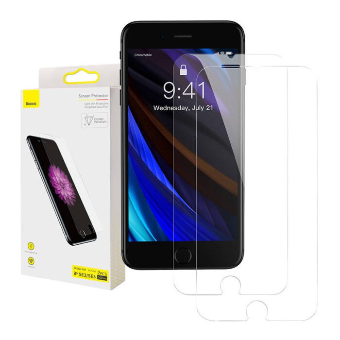 Tempered glass 0.3mm Baseus for iPhone SE 2 / iPhone SE 3