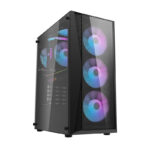 Darkflash DK352 Plus computer case (black) + 4 RGB fans