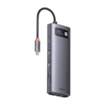 USB-C to 2x USB 3.0 + 2x HDMI + USB 2.0 + USB-C PD + Ethernet RJ45 + microSD/SD
