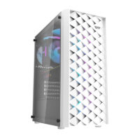 Darkflash DK351 computer case (white) + 4 RGB fans