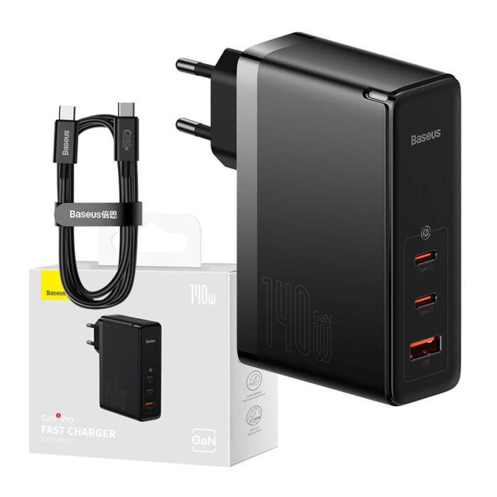 Wall charger Baseus GaN5 Pro 2xUSB-C + USB