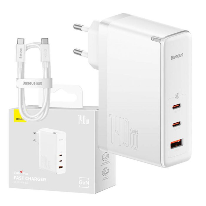 Wall charger Baseus GaN5 Pro 2xUSB-C + USB