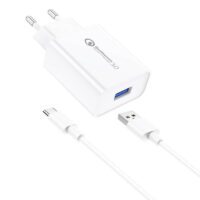 Foneng EU13 18W Wall Charger + USB to USB-C Cable