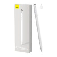 Smooth Writing Stylus with LED Indicators (Active+Passive) White