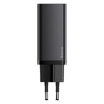 Baseus wall charger GaN2 Lite PD 65W 1x USB-C 1x USB black