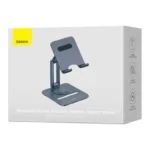 Desktop Biaxial Foldable Metal Stand Baseus (for Tablets) Space Grey - Image 7