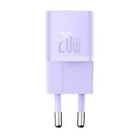 Mini wall charger Baseus GaN5 20W (purple)