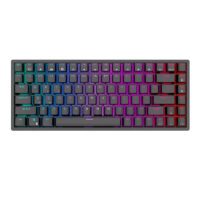 Wireless mechanical keyboard Royal Kludge RK84 RGB, Brown switch (black)